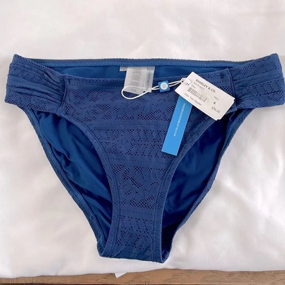 BLEU-ROD BEATTIE SIDE TAB HIPSTER. LACE OVER FABRIC HIPSTER. NEW WITH …